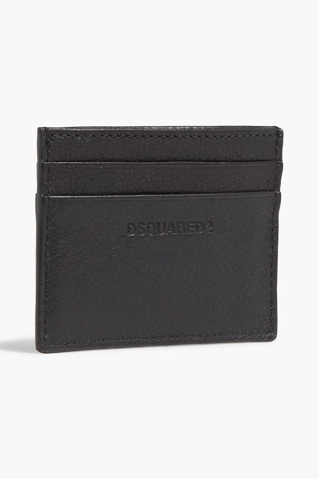 DSQUARED2 프린트 페블 가죽 카드홀더