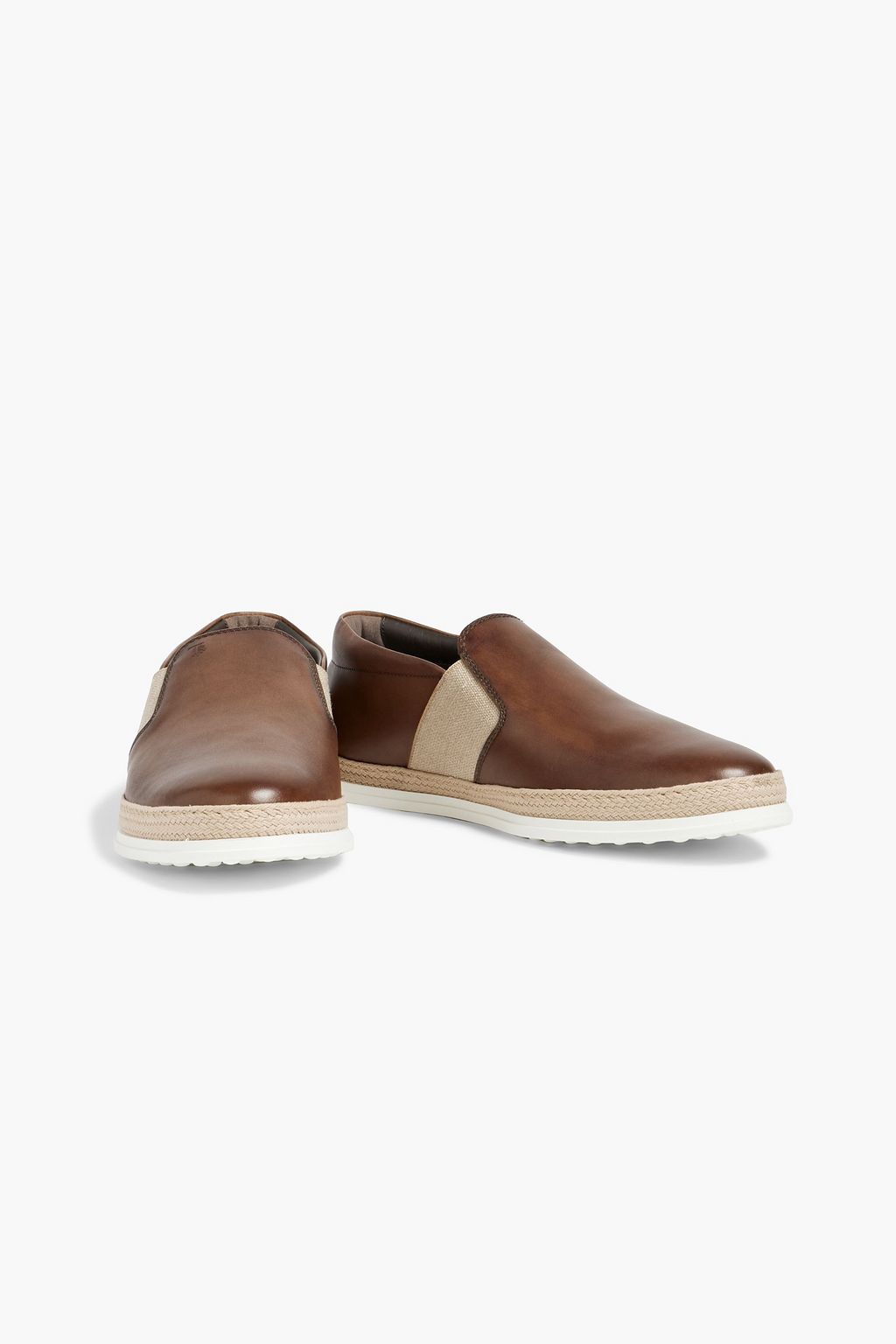 TOD'S Pantofola leather espadrilles