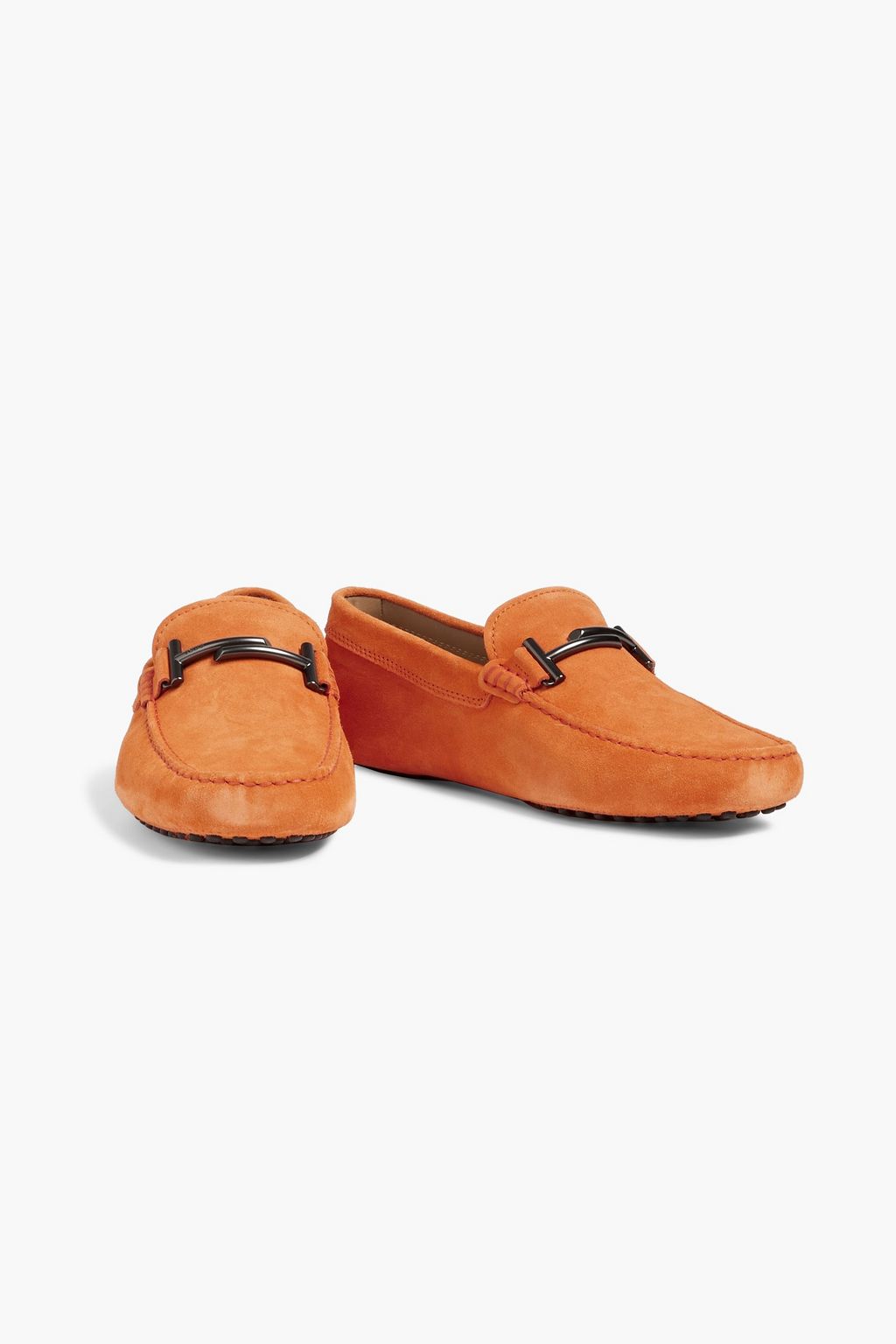 TOD'S Double T suede driving shoes | THE OUTNET