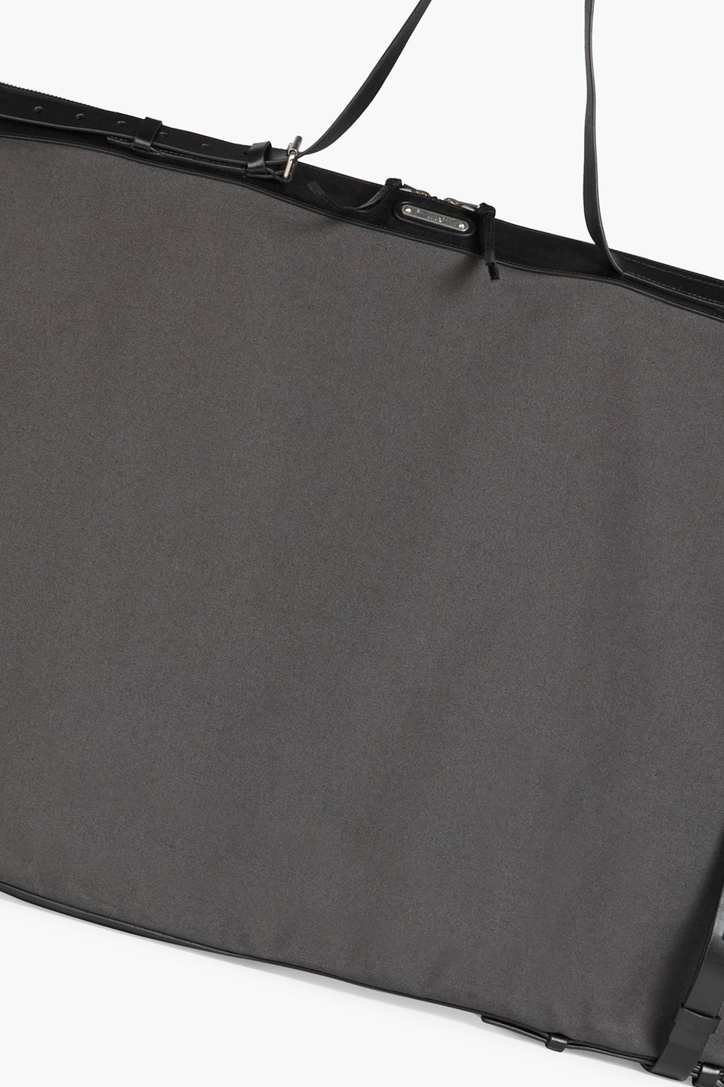 SAINT LAURENT ID Convertible canvas and leather messenger bag