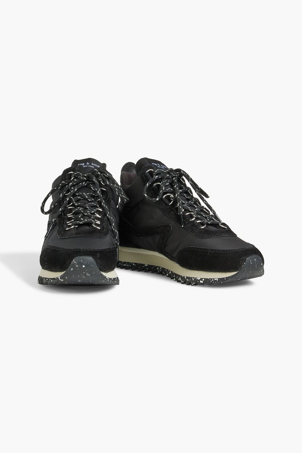 RAG & BONE Retro Hiker suede-paneled recycled shell sneakers