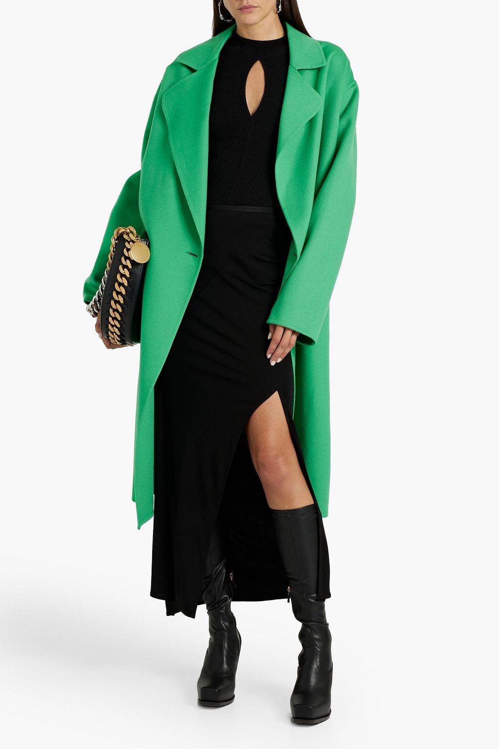 STELLA MCCARTNEY معطف من صوف اللبّاد وبصفين من الأزرار