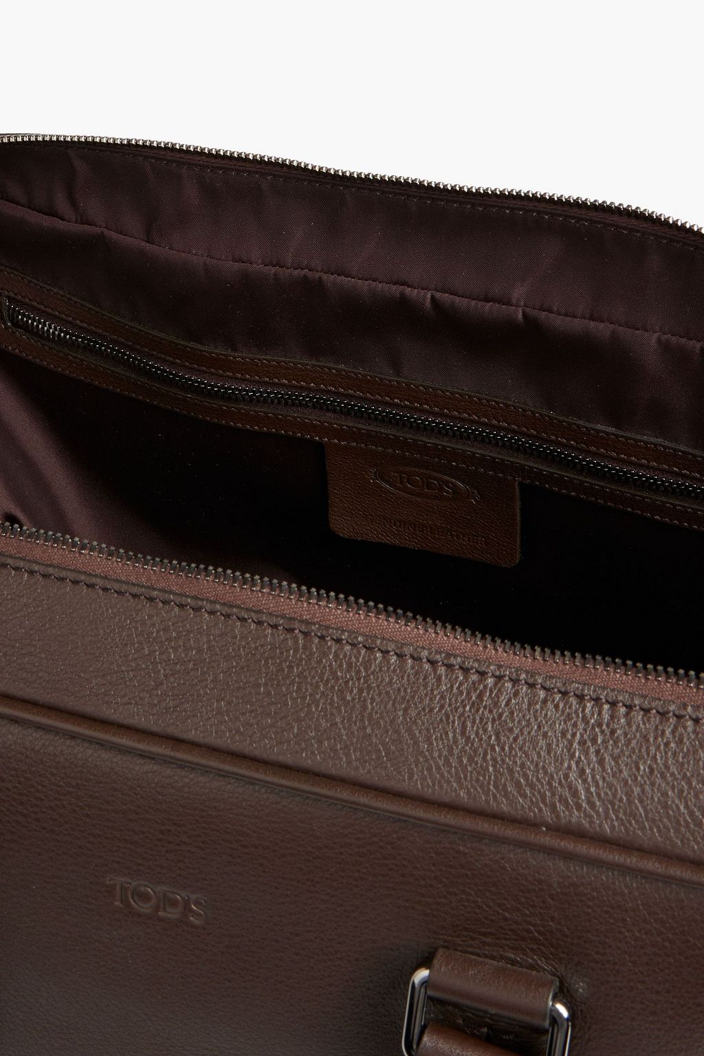 TOD'S Pebbled-leather briefcase