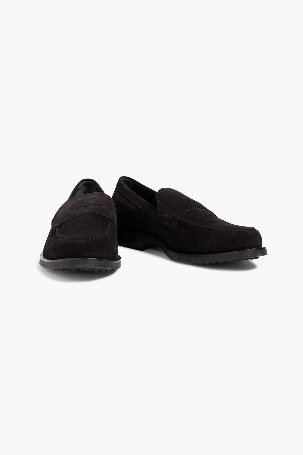 TOD'S Suede penny loafers