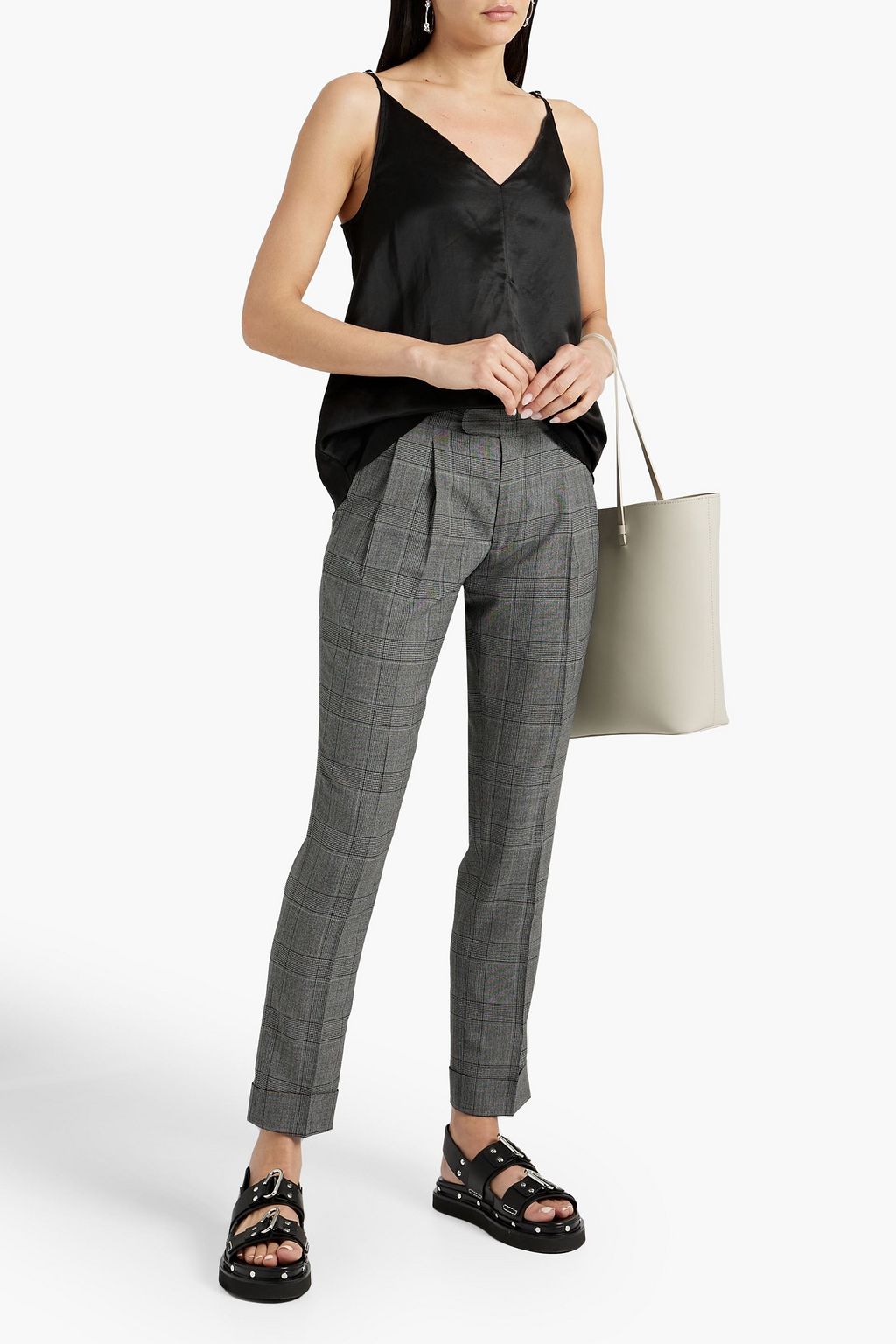 OFFICINE GÉNÉRALE Florentina linen-blend satin camisole