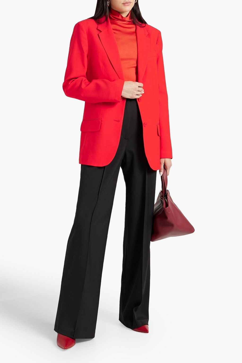 JOSEPH Jackie satin-crepe blazer | THE OUTNET