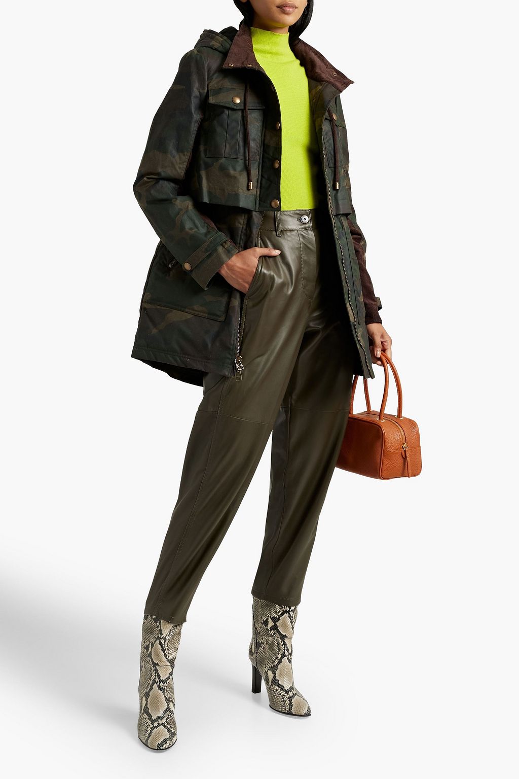 VERONICA BEARD Jemari camouflage-print cotton-canvas parka