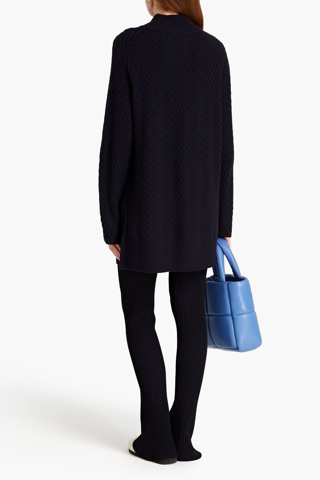 N.PEAL Embroidered cashmere turtleneck sweater
