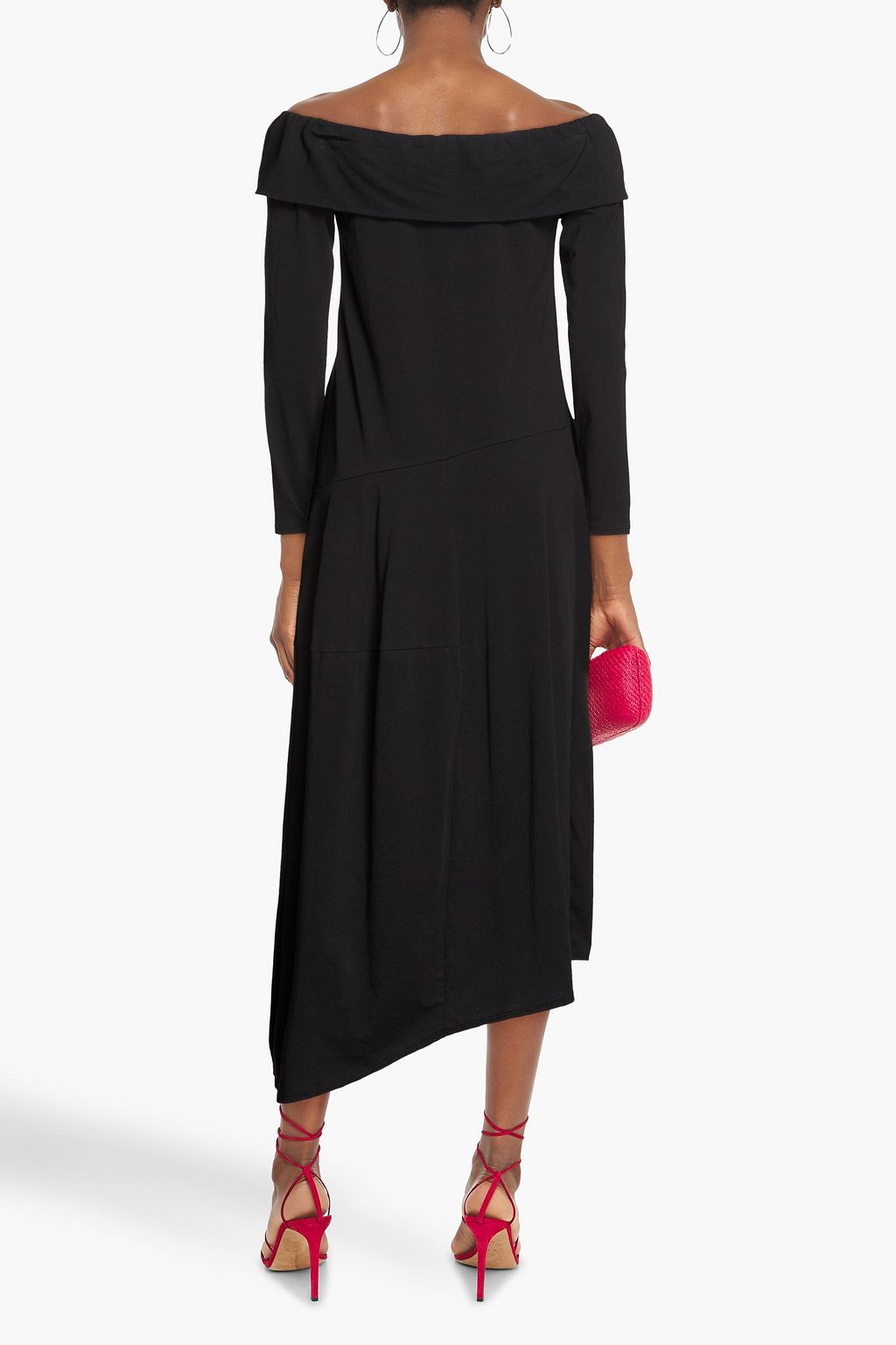 TIBI Offtheshoulder cottonjersey midi dress THE