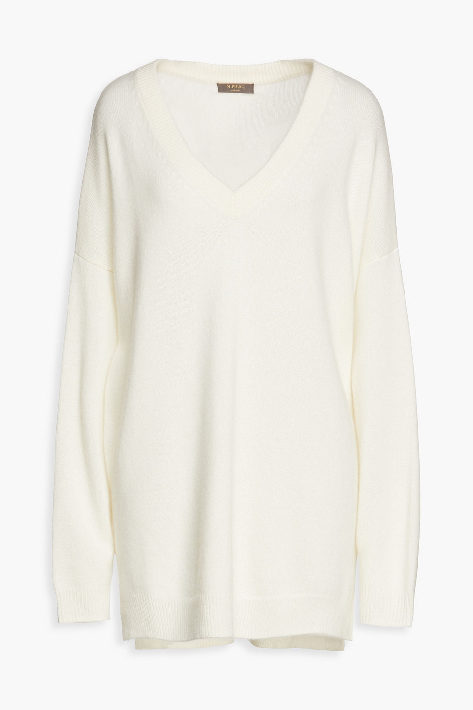 n.peal - oversized cashmere sweater - white - m