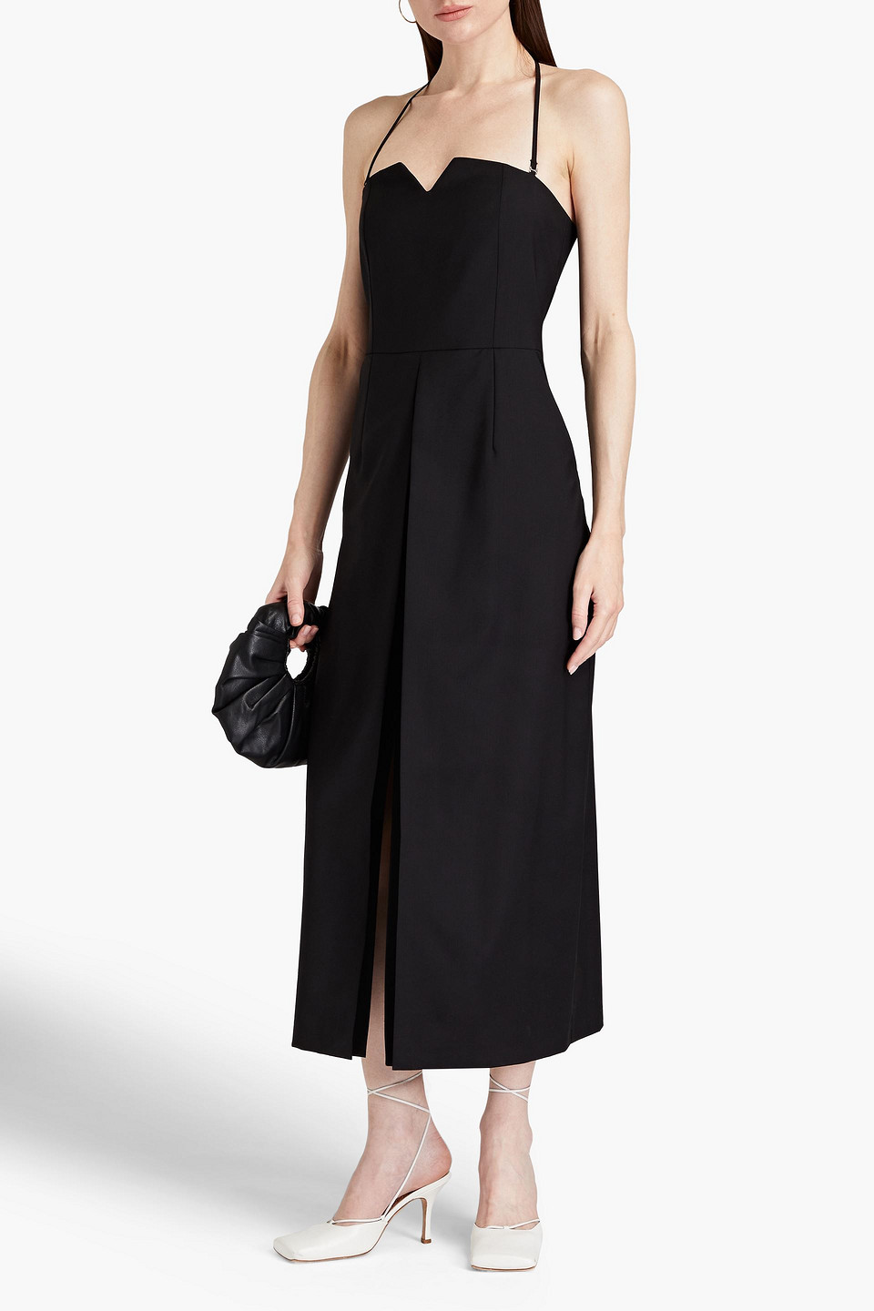 Envelope 1976 Wool-canvas Halterneck Midi Dress