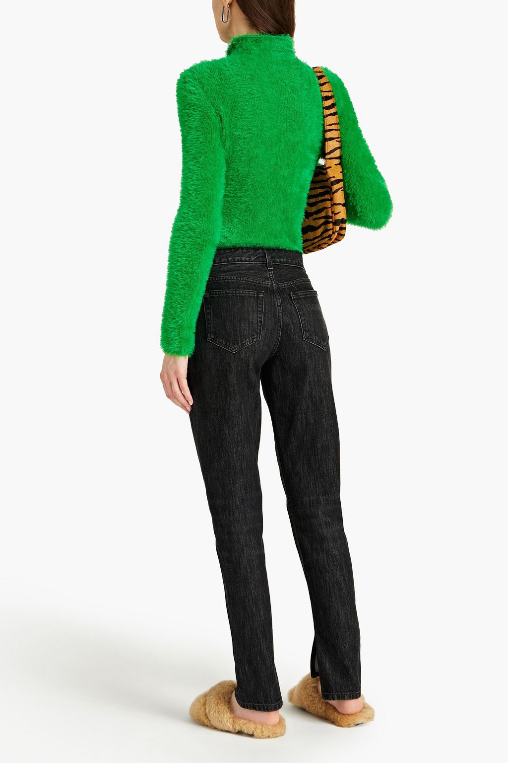 GANNI Mid-rise slim-leg jeans