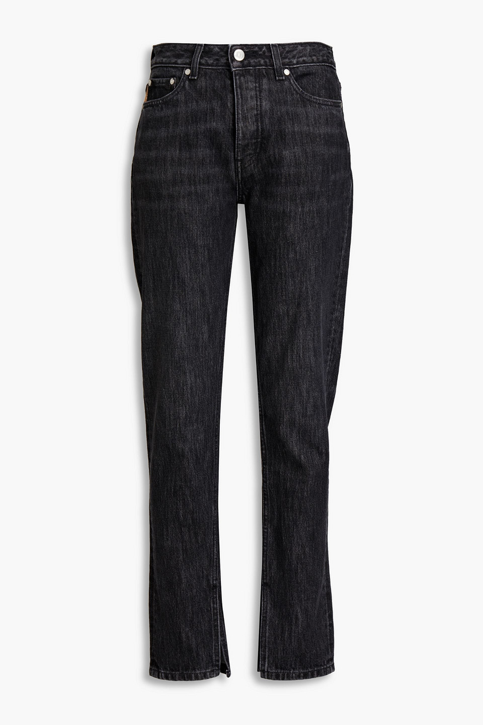 Mid-rise slim-leg jeans