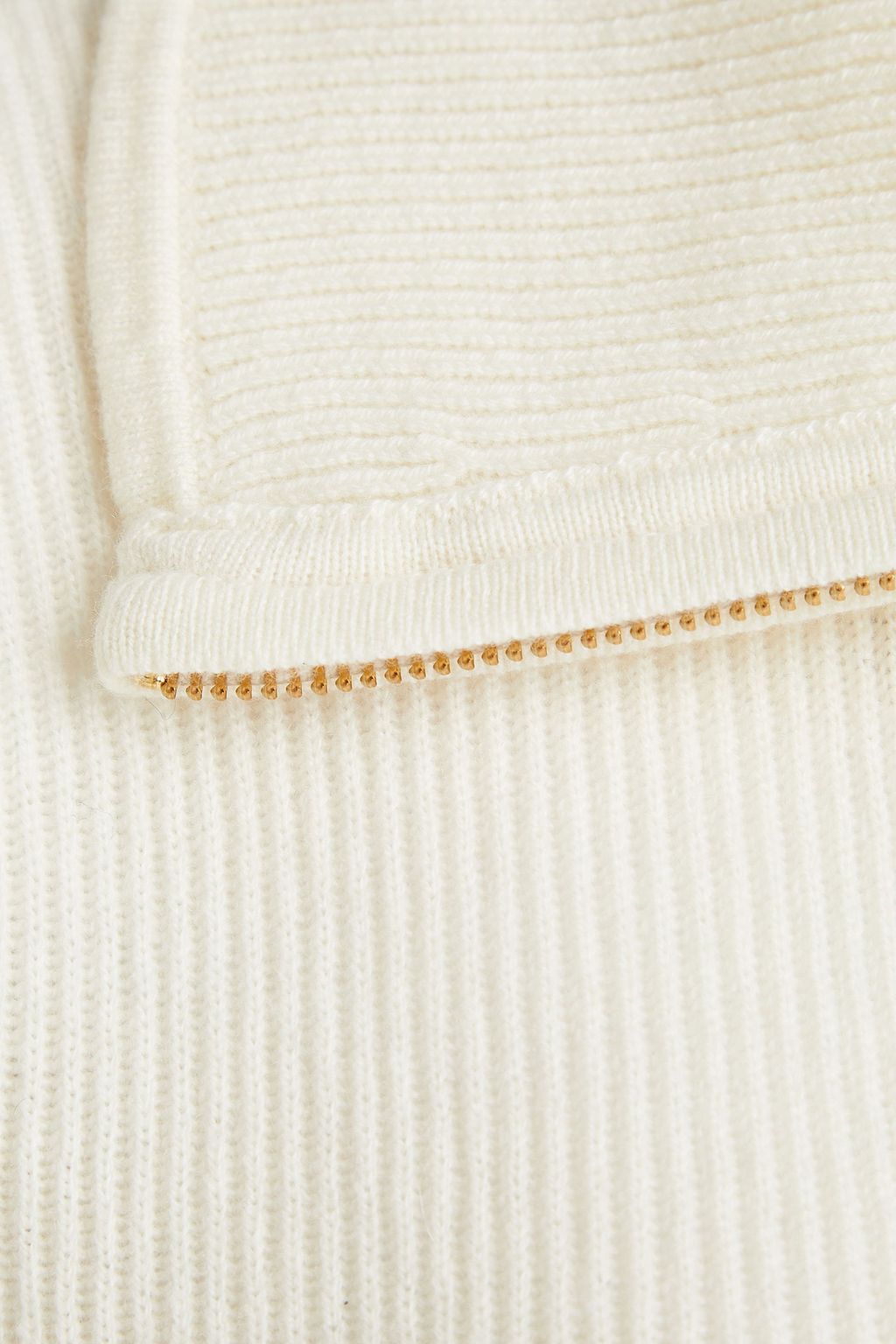 N.PEAL Ribbed wool and cashmere-blend sweater