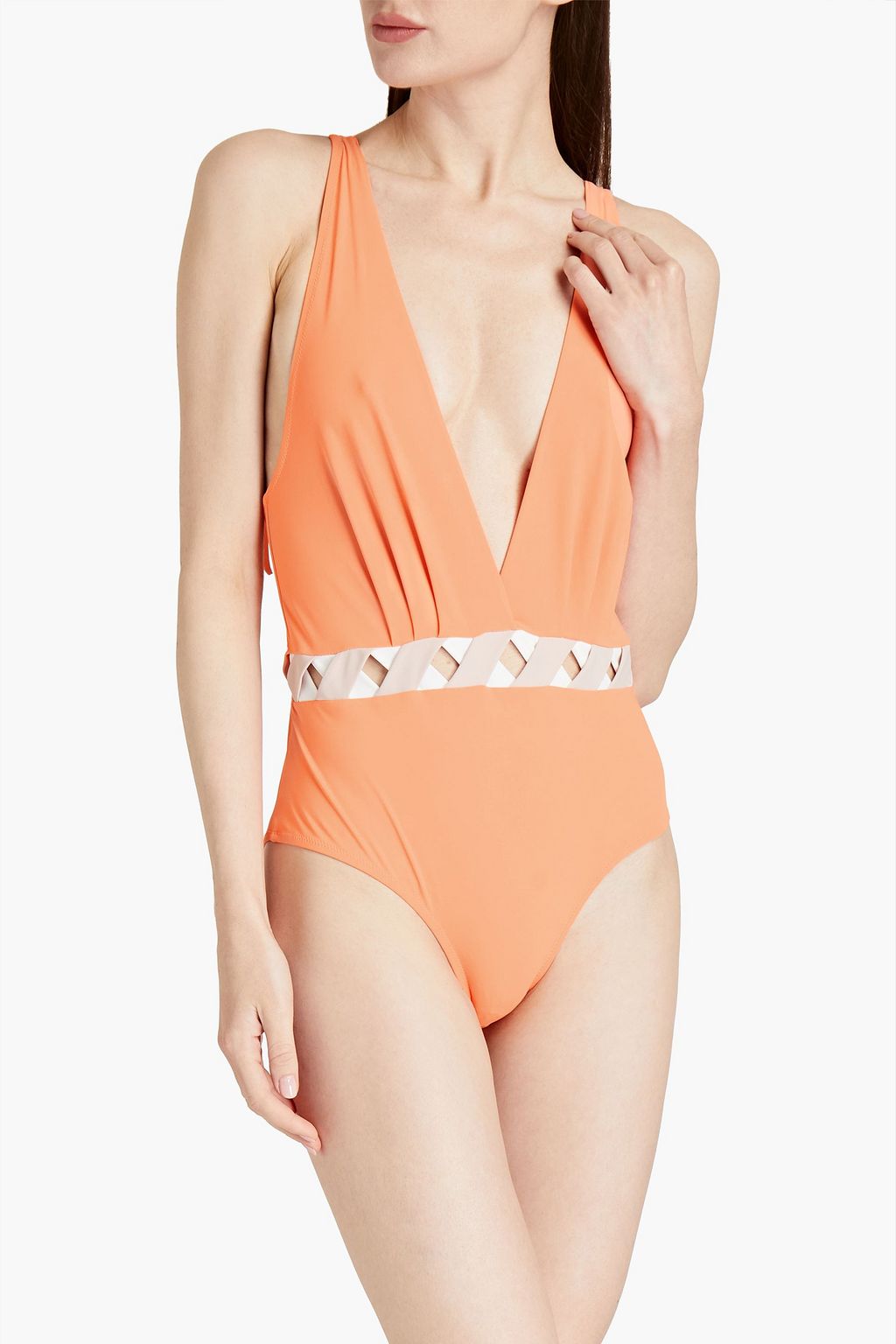 VALIMARE Cap Antibes pleated swimsuit