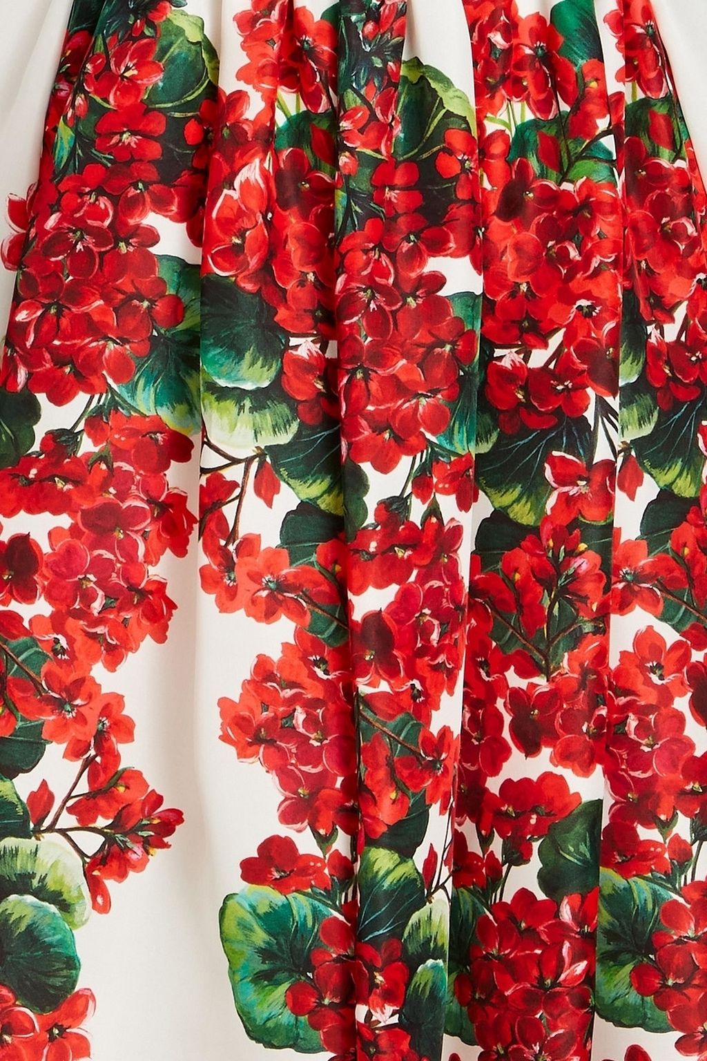 DOLCE&GABBANA Embellished floral-print silk-organza dress