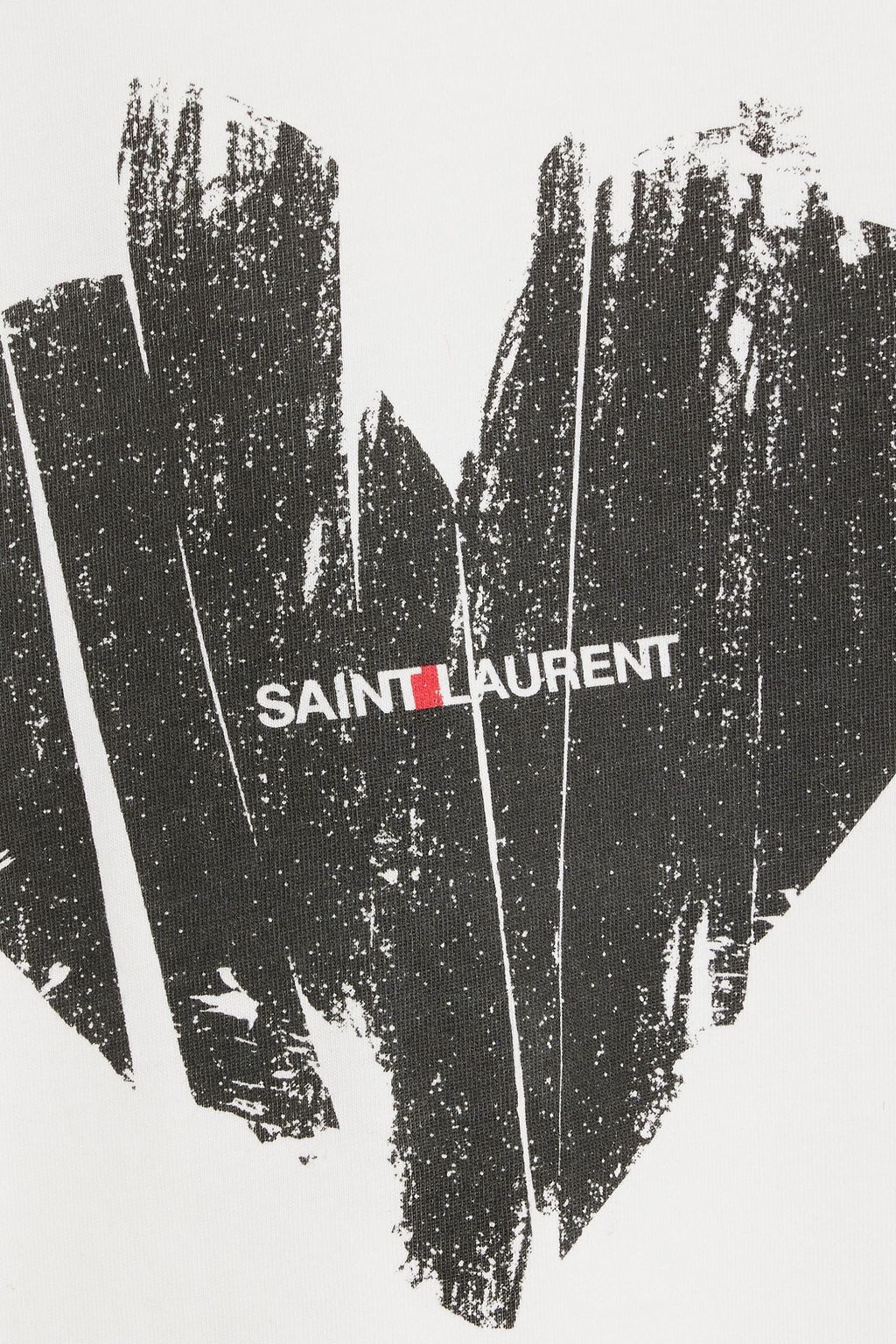 SAINT LAURENT تي شيرت مصنوع من قطن جيرسي ومزين بطبعات