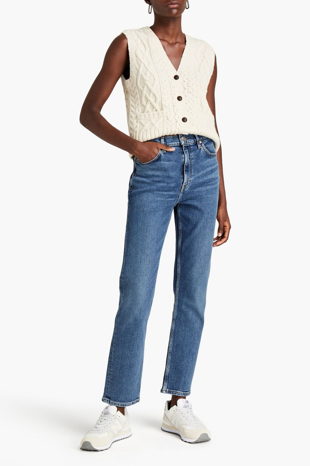 RE/DONE 70s high-rise straight-leg jeans