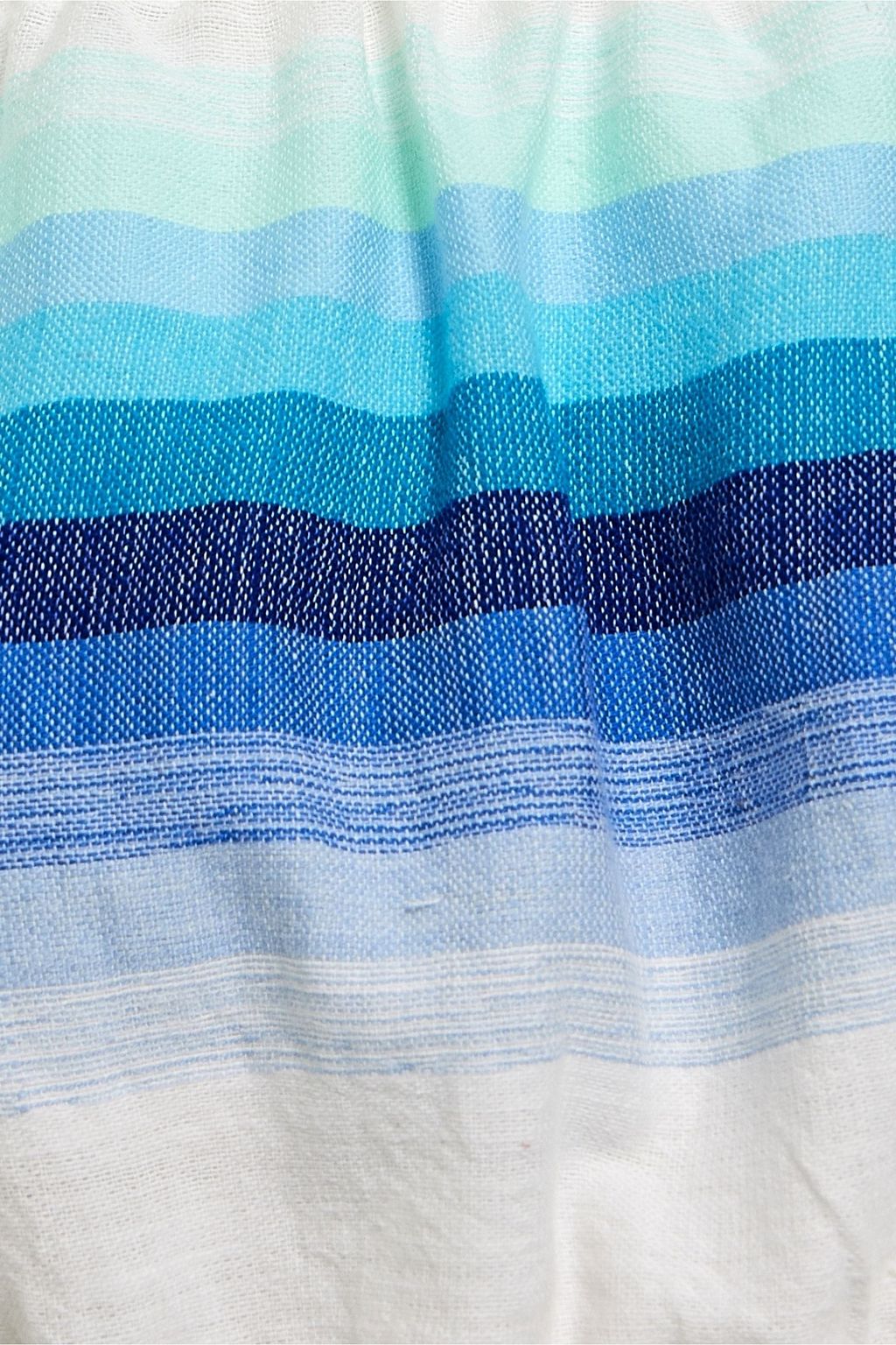 LEMLEM Teref cropped off-the-shoulder striped cotton-blend gauze top
