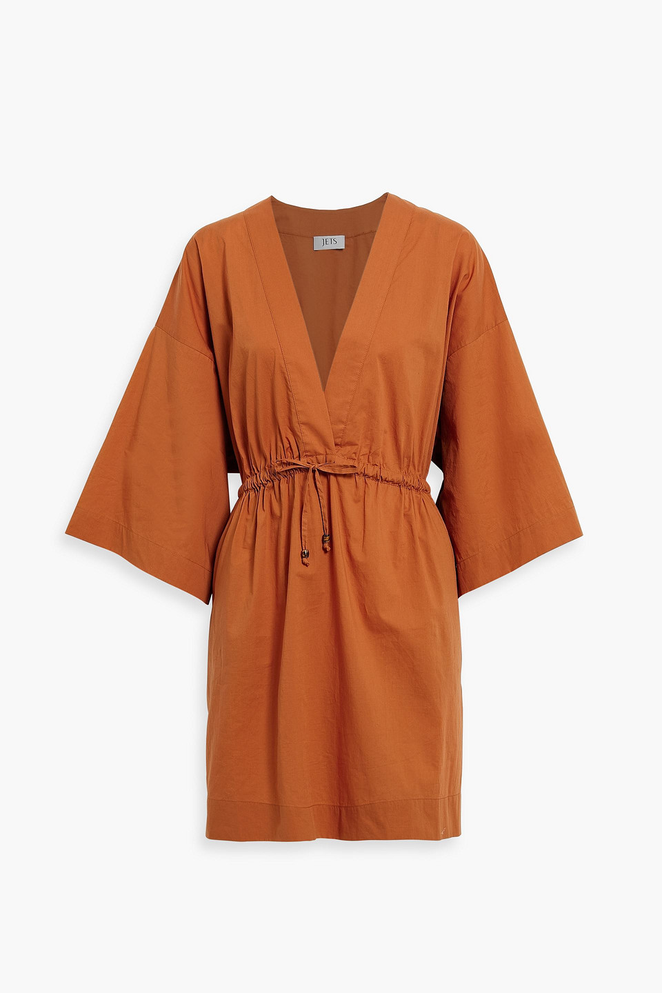 Jets By Jessika Allen Gathered Cotton Kaftan In Orange