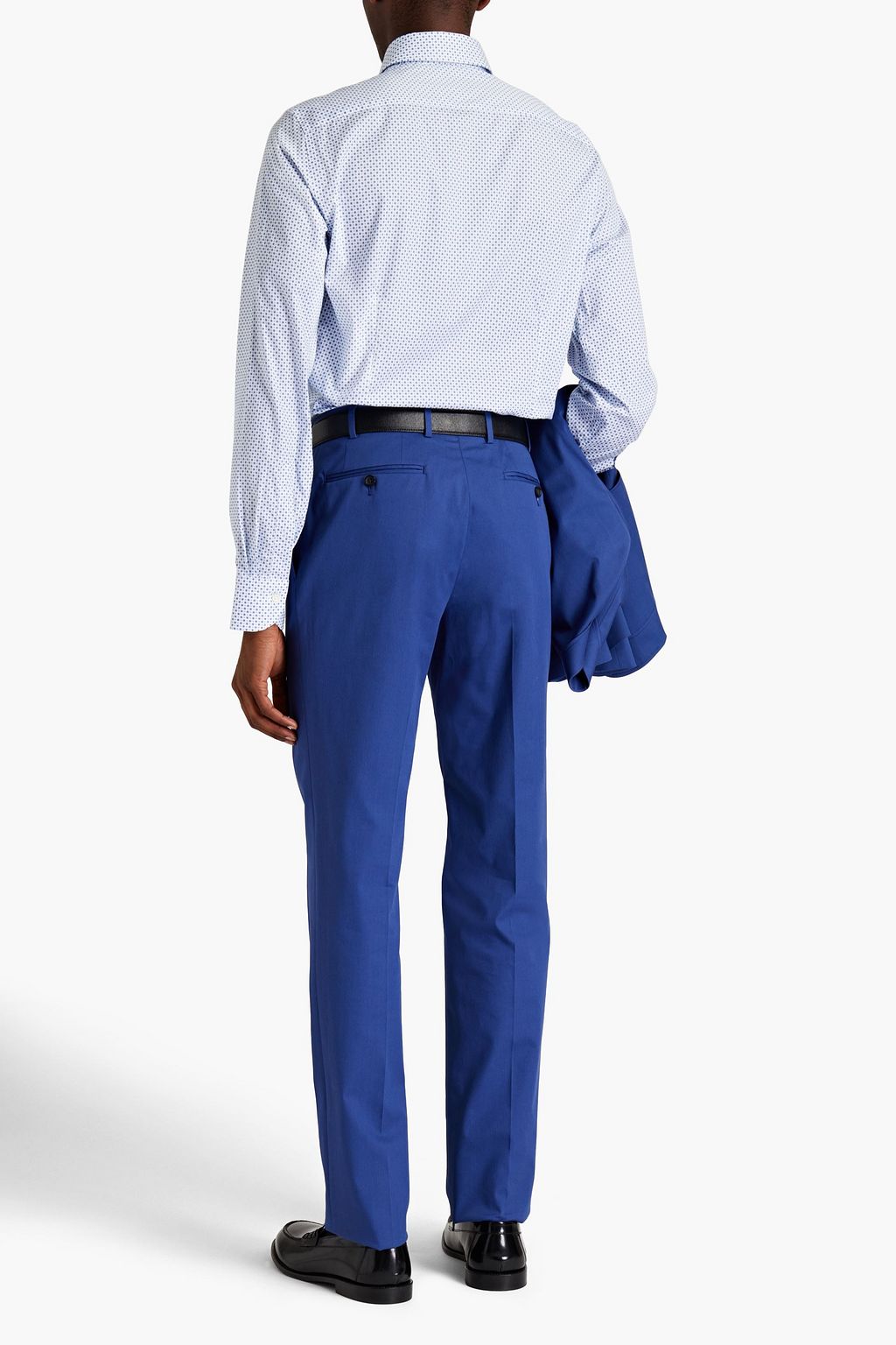 CANALI Cotton-blend twill suit pants