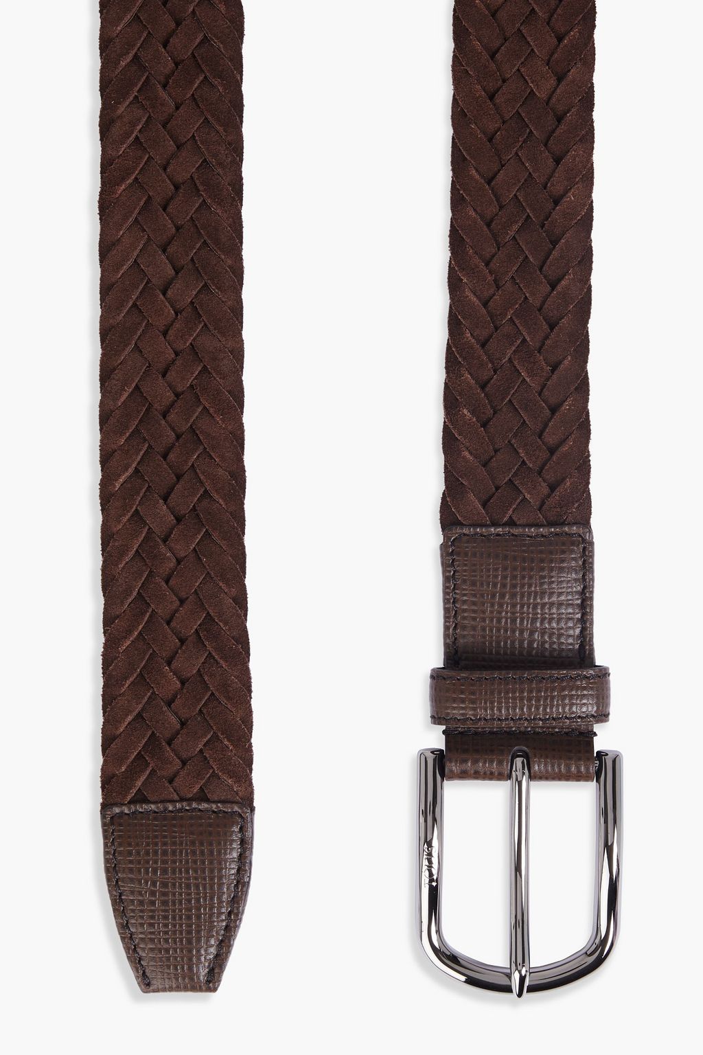 TOD'S Braided suede belt