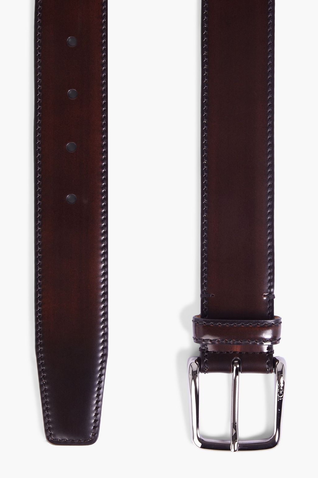 TOD'S Glossed-leather belt
