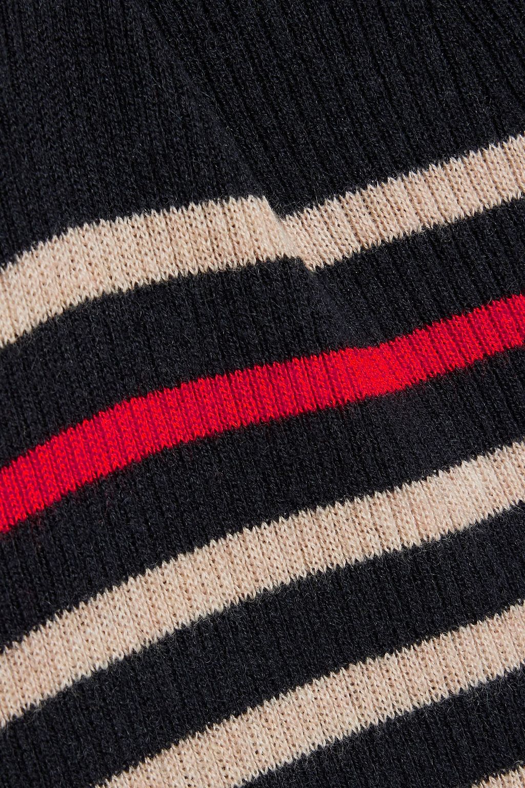 RAG & BONE Kate striped ribbed cotton and cashmere-blend sweater