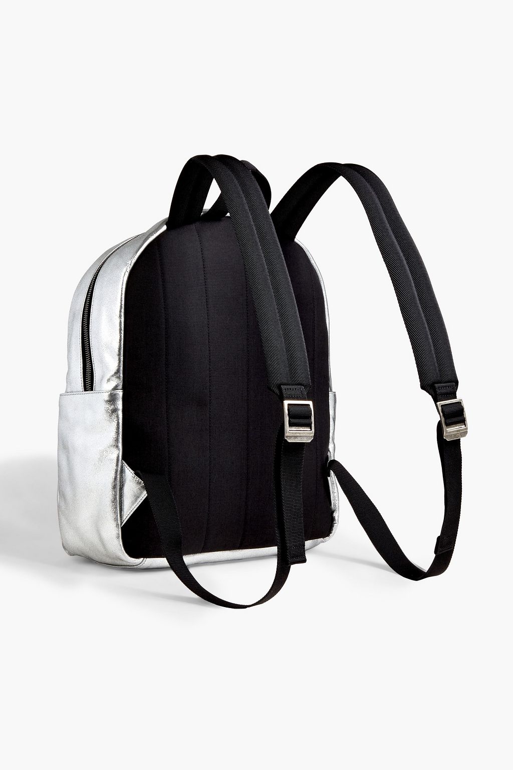 SAINT LAURENT Metallic textured-leather backpack