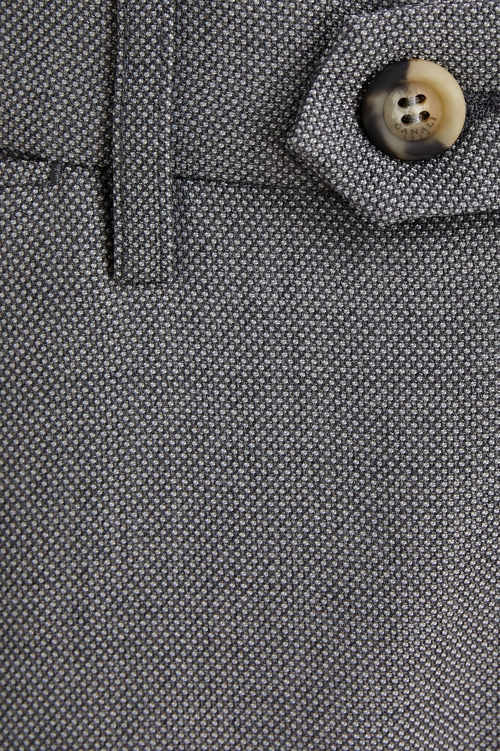 CANALI Wool-blend piqué chinos