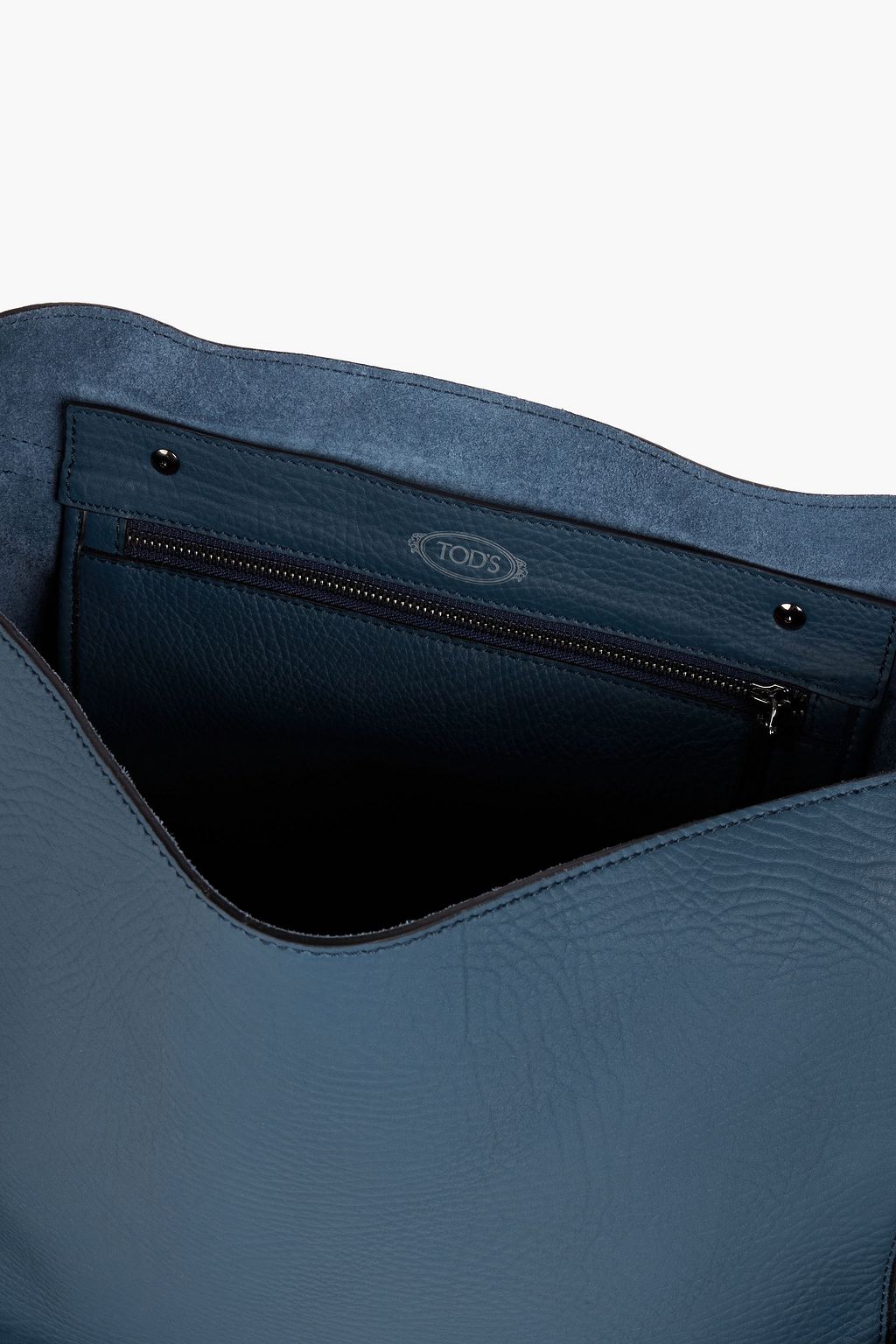TOD'S Pebbled-leather messenger bag