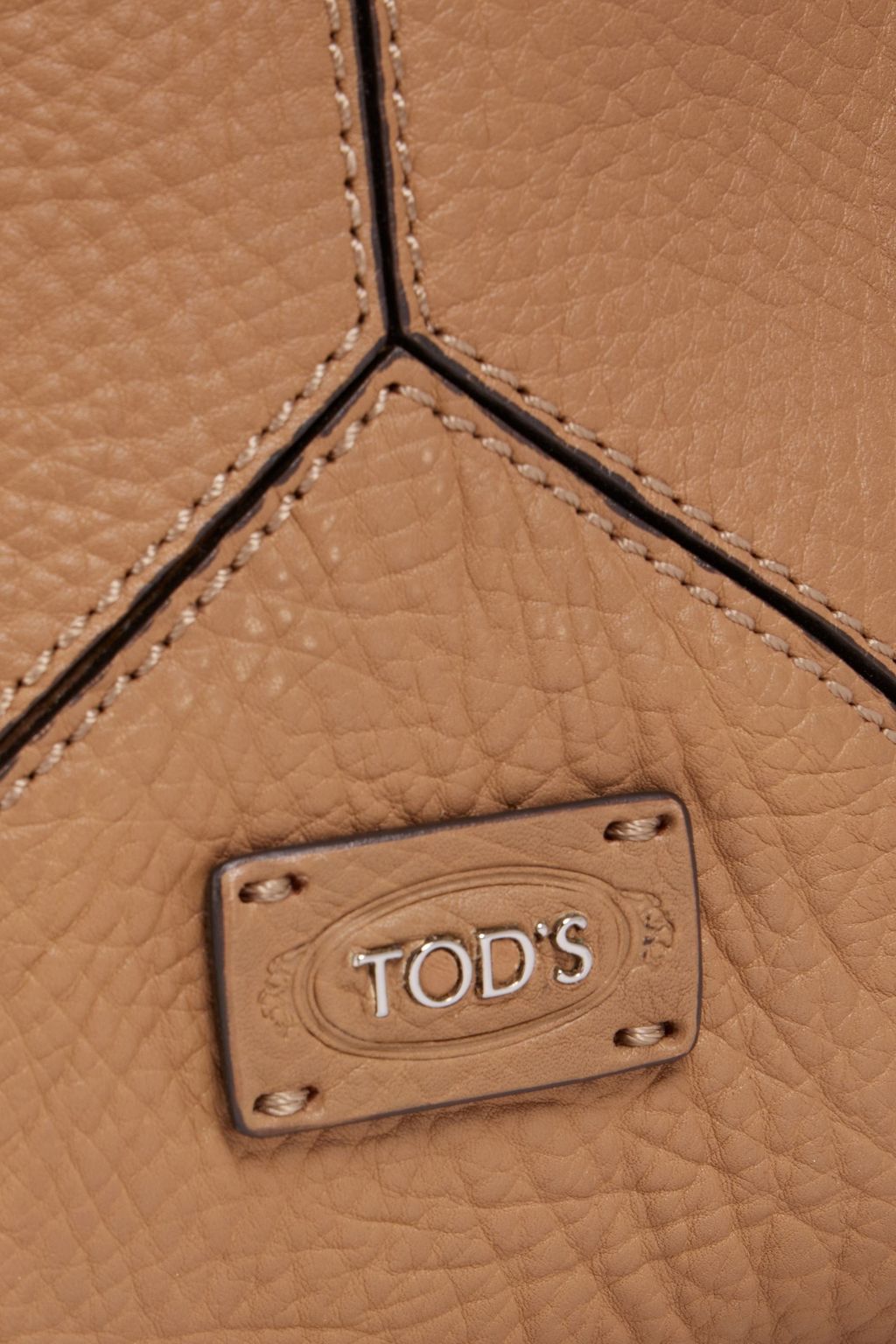 TOD'S Pebbled-leather tote