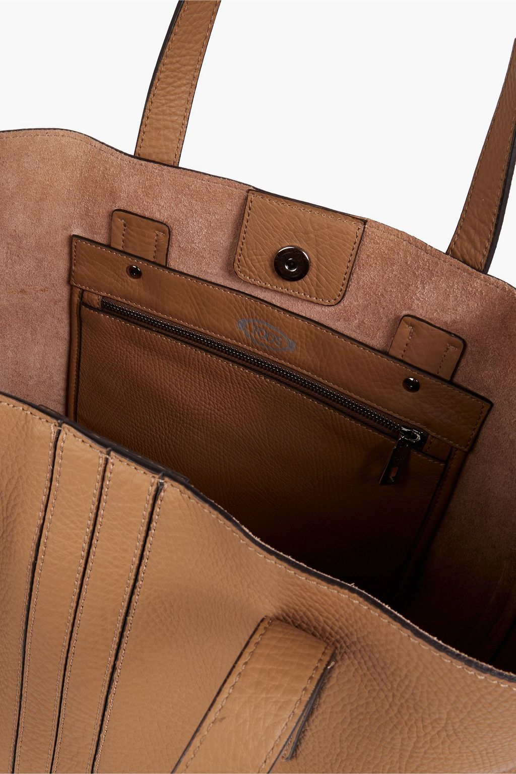TOD'S Pebbled-leather tote