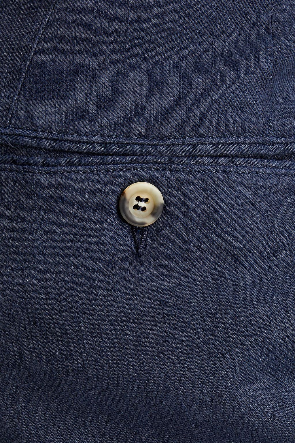 CANALI Tapered linen-blend twill pants