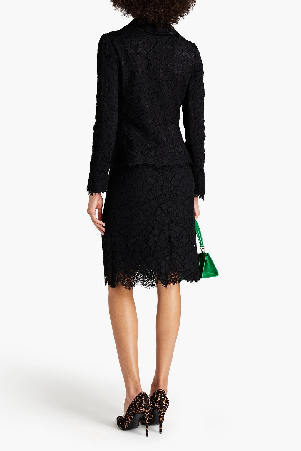 DOLCE&GABBANA コードレース ジャケット スカラップ