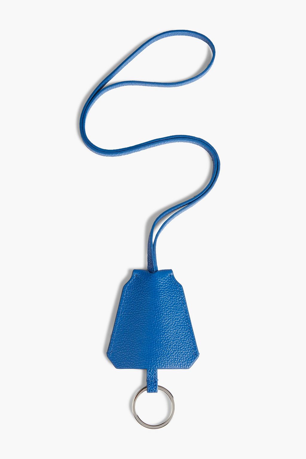 TOD'S Logo-embossed textured-leather keychain