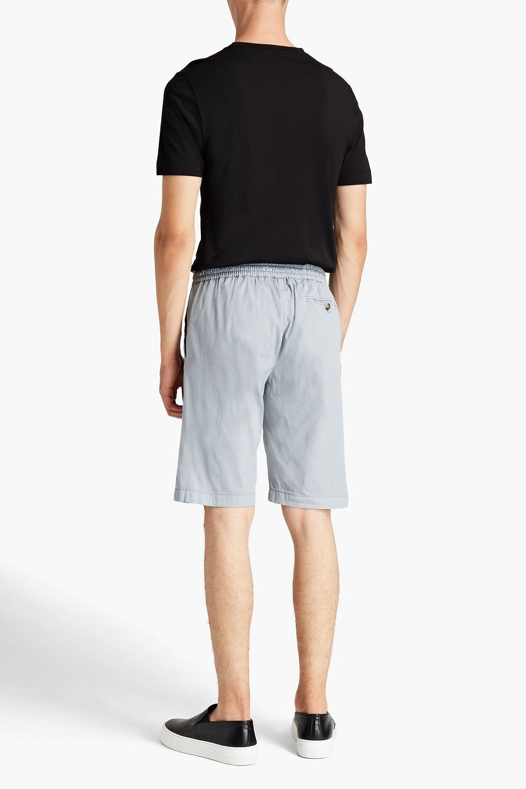 CANALI Cotton-blend twill shorts