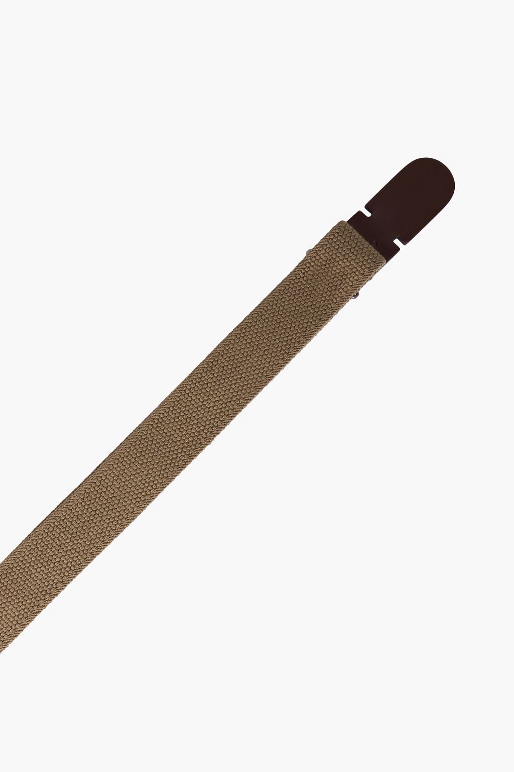 TOD'S Leather-trimmed canvas belt