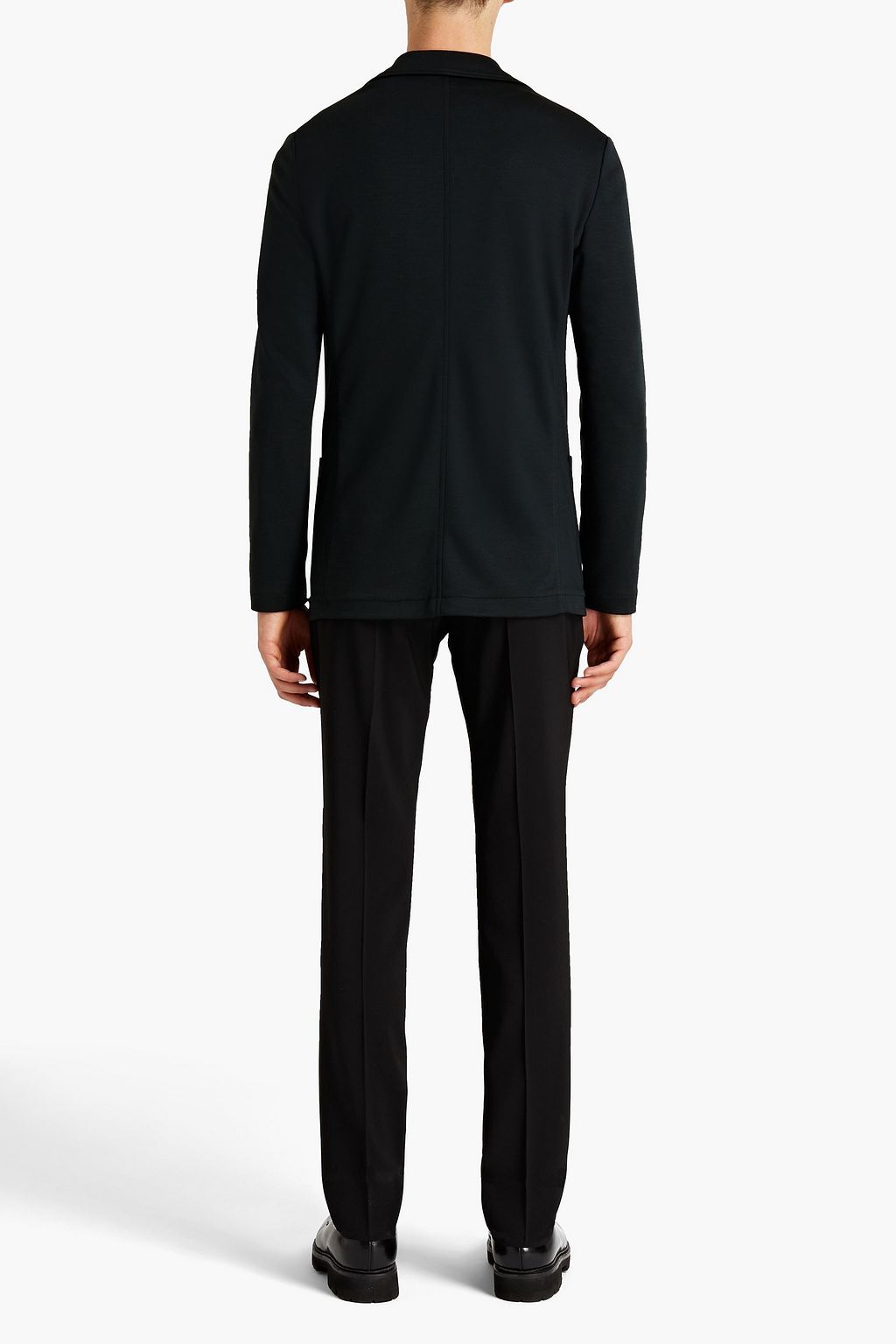 CANALI Wool-blend jersey blazer
