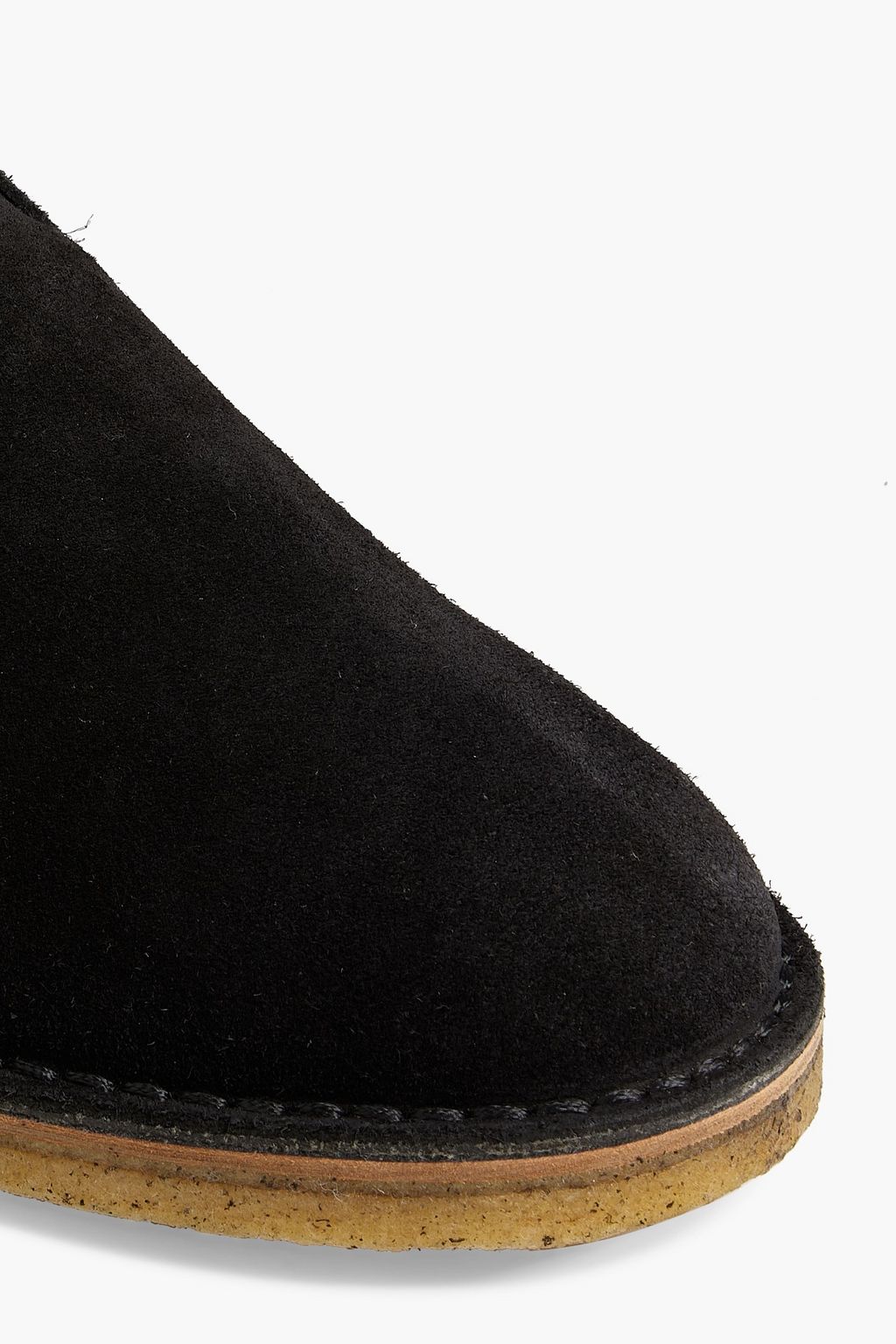 SAINT LAURENT Fringed suede desert boots