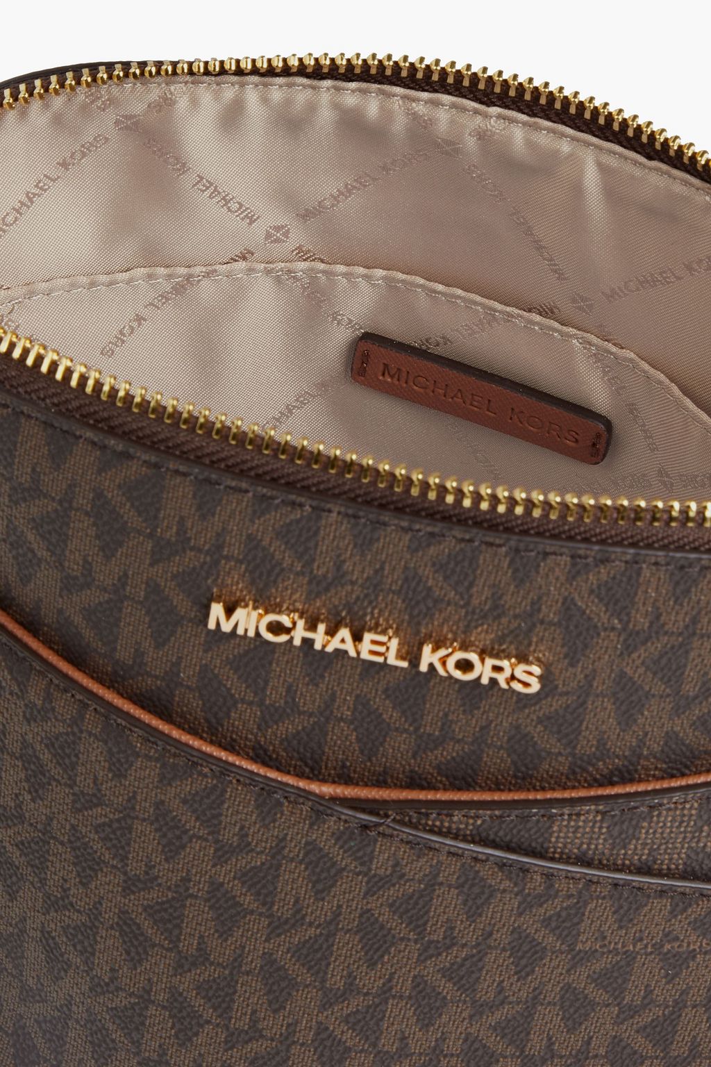 MICHAEL MICHAEL KORS Jet Set Travel logo-print coated-canvas shoulder bag