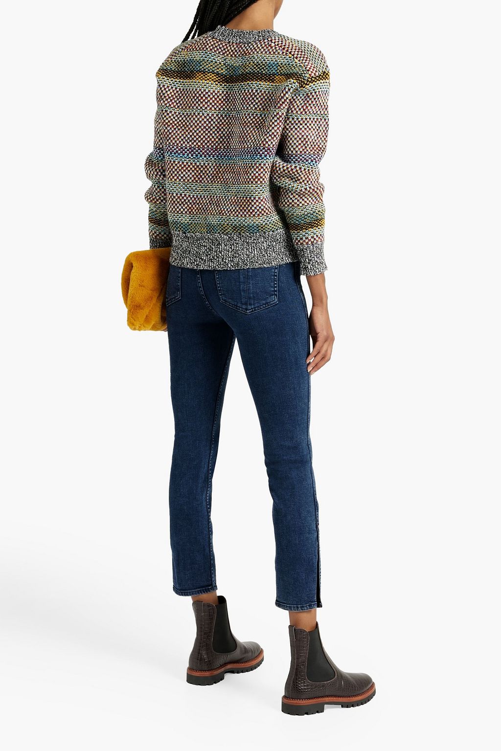 RAG & BONE Willow jacquard-knit wool sweater