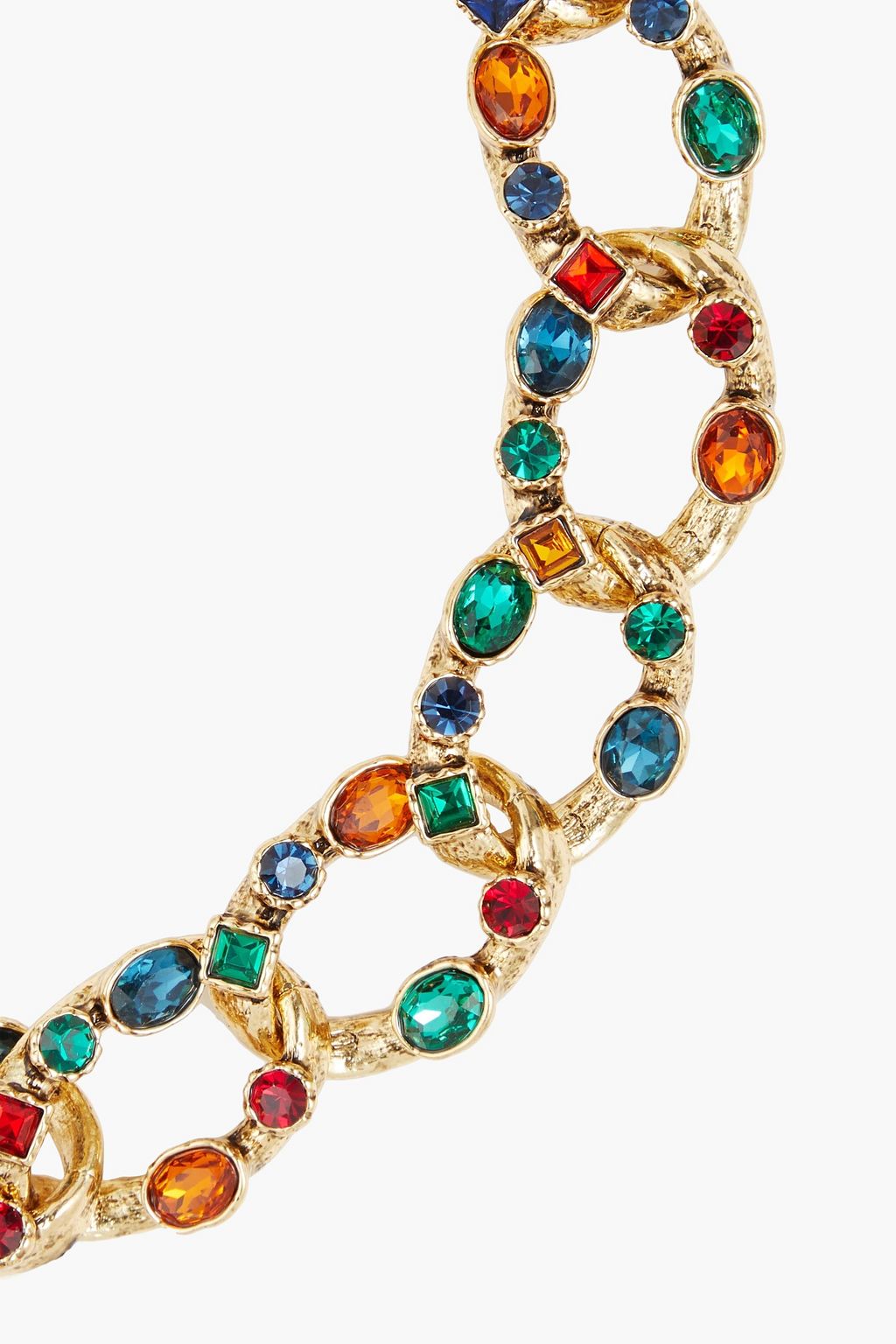KENNETH JAY LANE Gold-tone stone necklace