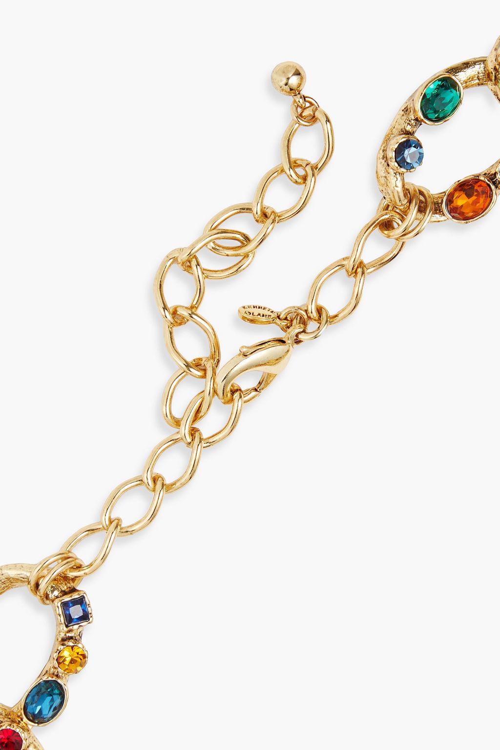 KENNETH JAY LANE Gold-tone stone necklace