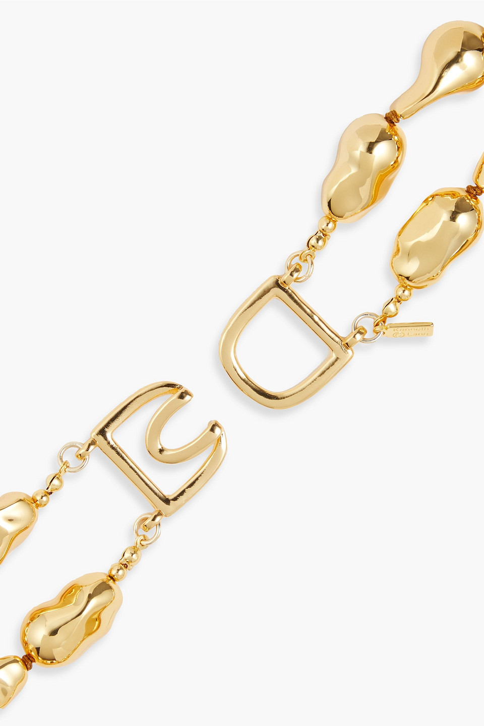 Kenneth Jay Lane Choker Gold-tone Faux Pearl Hook Fastening Imported