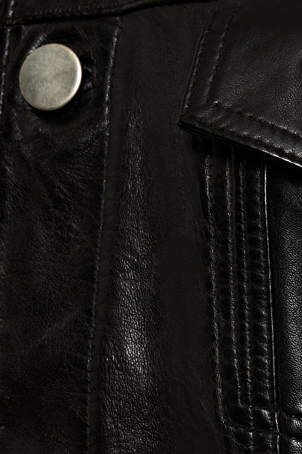 WALTER BAKER Sutton Lederjacke in Knitteroptik