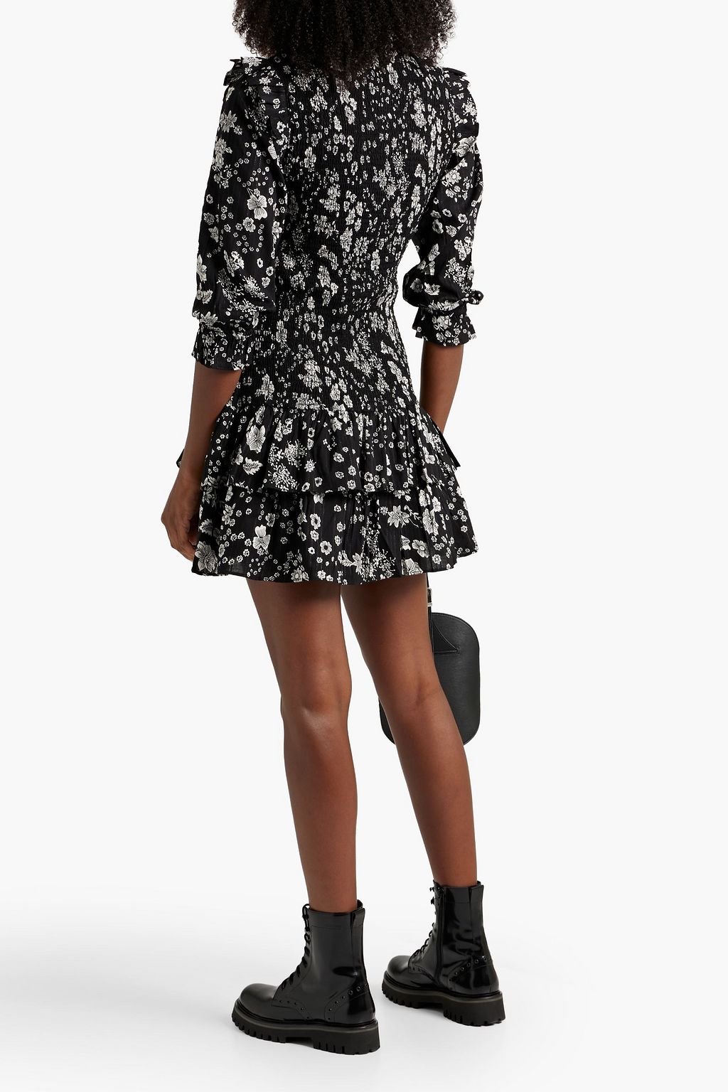 WALTER BAKER Marisol smocked floralprint voile mini dress THE