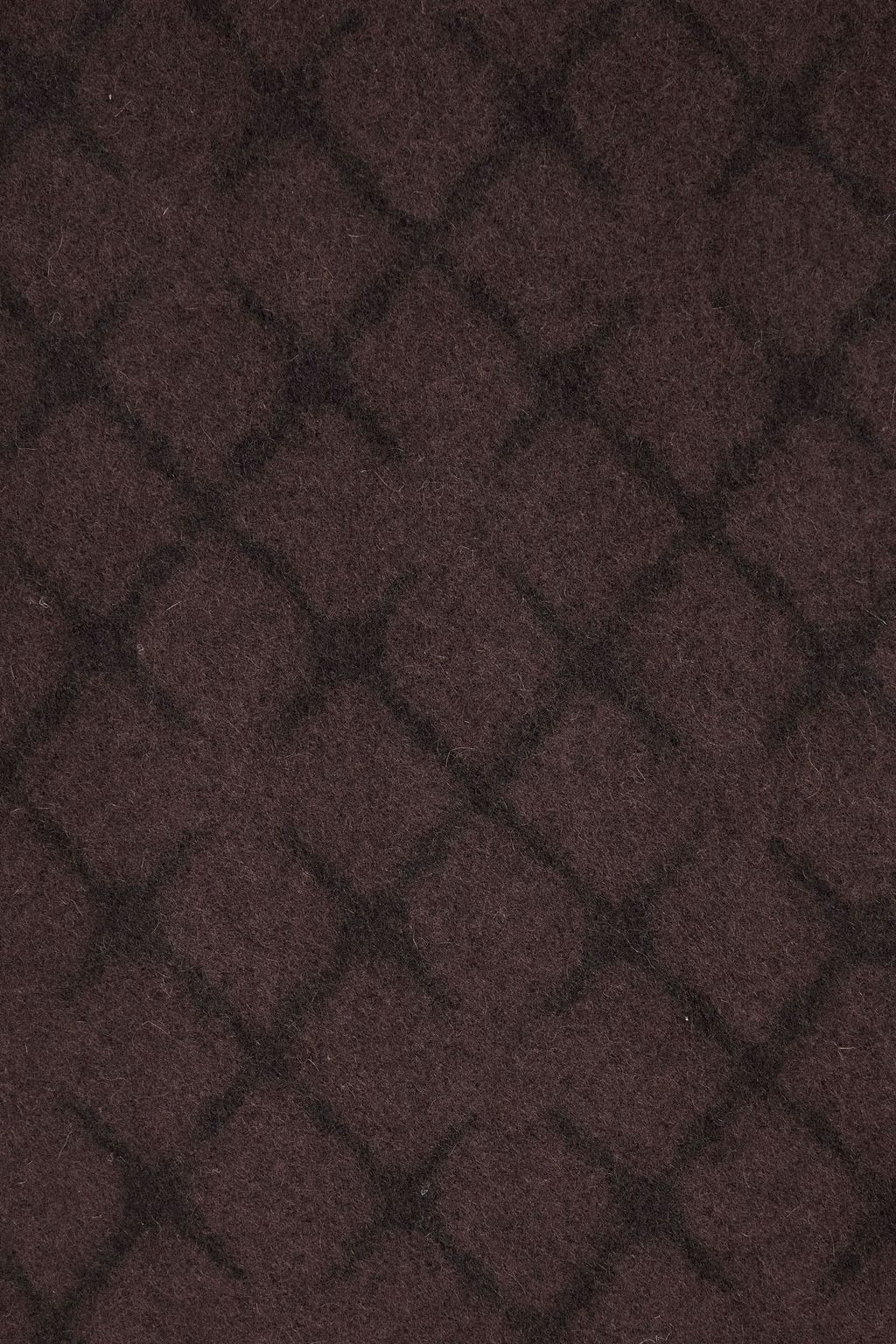 BY MALENE BIRGER Ortega brushed jacquard-knit wool and cashmere-blend scarf
