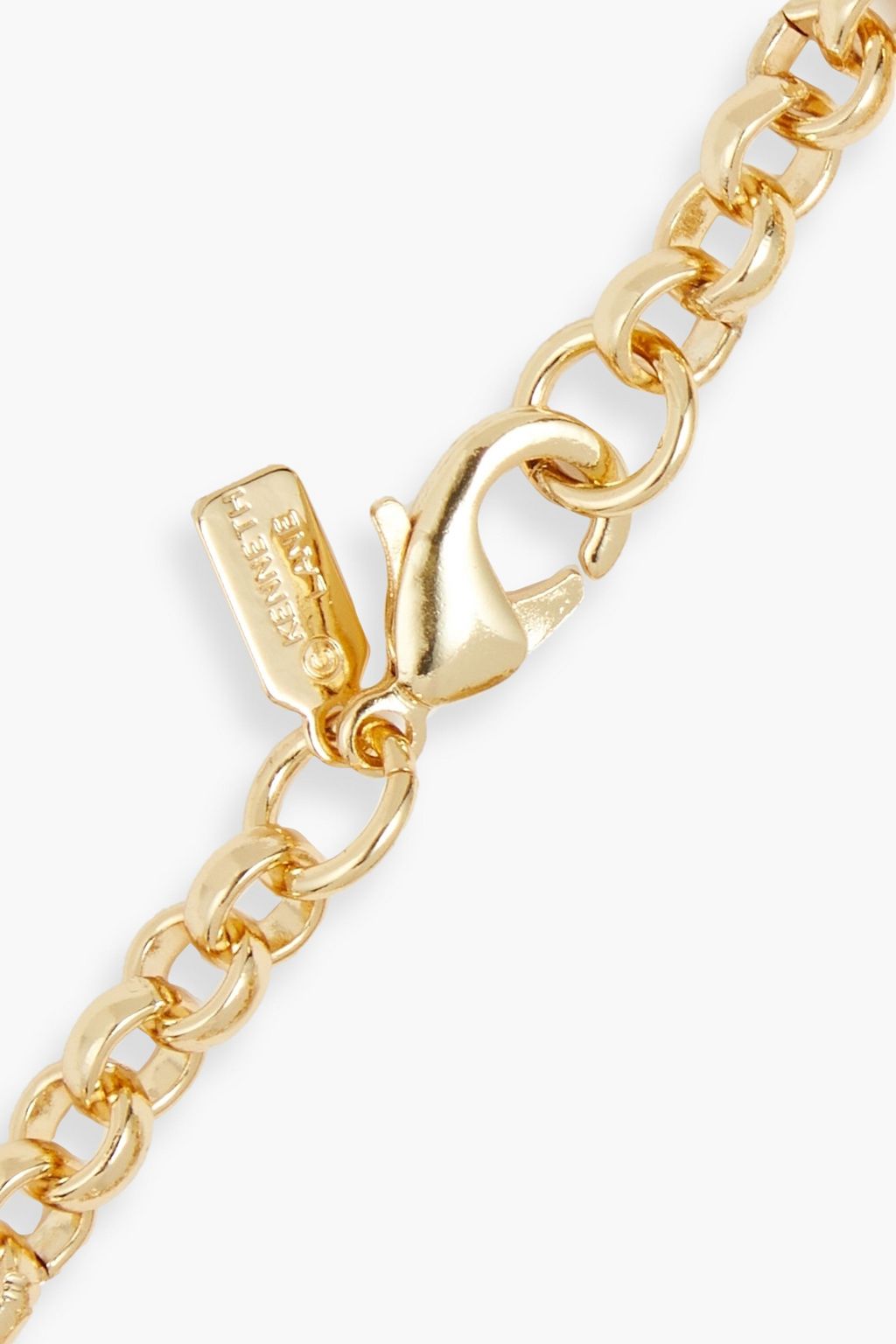 KENNETH JAY LANE Gold-plated enamel bracelet