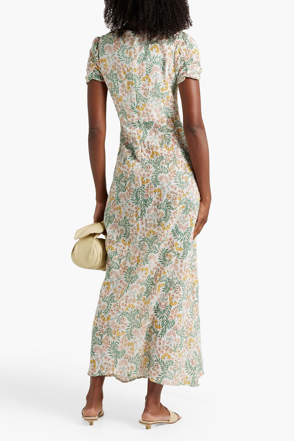 WALTER BAKER Jada cutout floral-print cotton-gauze maxi dress